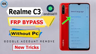 Hwo To Realme C3 FRP Bypass Without Pc  Ro Solution  Realme C3 RMX2020 Google Account Bypass New [upl. by Arretahs11]