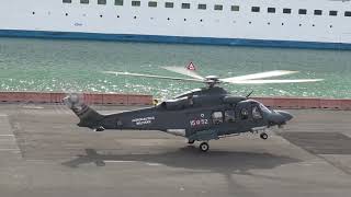 Agusta helicopter of the Italian Navy  Aeronautica militare [upl. by Ahel379]