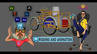 Cargo Bike Rigging Autodesk Maya Rigging Reels [upl. by Ahsatsan405]