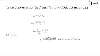 Transconductance GM Output Conductance GDS and Figure of Merit [upl. by Anavrin57]