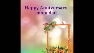 Anniversary Wishes for Mummy Papa Mom Dad Anniversary StatusParents Wedding Anniversary Poetry [upl. by Trela]