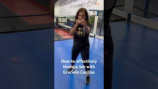 How to effectively throw a Jab with Graciela Casillas [upl. by Burdett]