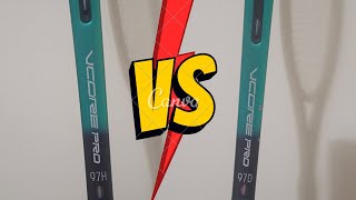 Yonex Vcore Pro 97H VS 97D [upl. by Chinua788]