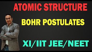 BOHRS ATOMIC MODEL CLASS 11 ATOMIC STRUCTURE CLASS 11 BOHRS POSTULATES CLASS 11 [upl. by Dorkas327]