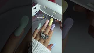 GRWM for school 😭 nailart nails naildesign manicure nailtech nailpolish nailtutorial gel [upl. by Behah]