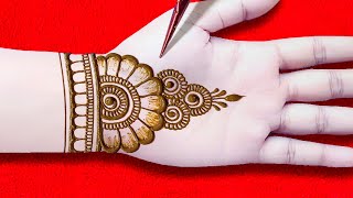 Front Hand Easy Arabic Henna Design For Ramzan  Stylish amp Beautiful Mehndi Design [upl. by Jessi224]