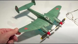 RubberPowered Model Airplane  13quot MiGDIS  Start to Finish [upl. by Hcurab]