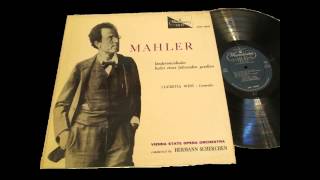 Mahler Lieder eines fahrenden Gesellen Lucretia West with Hermann Scherchen Vienna 1958 [upl. by Kone665]