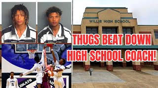 Texas High School Basketball Coach BEAT DOWN by THUG PLAYER amp His Brother For Being Benched [upl. by Kusin883]