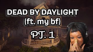 TS BABE PLAYS DEAD BY DAYLIGHT ft MY MAN  92624 【PT 1】 [upl. by Wetzell997]