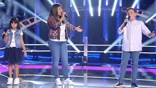 Ana vs Roma vs David quotHoy Tengo Ganas De Tiquot – Las Batallas  La Voz Kids 2017 [upl. by Constance997]