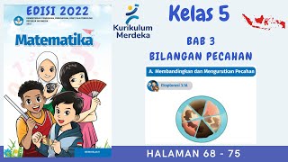 Kurikulum Merdeka Kelas 5 Matematika Edisi 2022  Bab 3  Halaman 68  75 [upl. by Fradin]