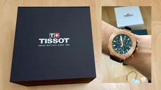 Unboxing TISSOT TRace Chronograph Rose Gold Mens Watch  ASMR [upl. by Pearman]