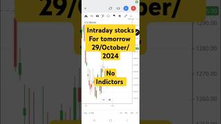 intraday stocks for tomorrow 29 october shorts stockmarket [upl. by Tillie]