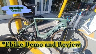 Specialized Creo SL  Ebike Demo and Review  Demo provided by MackCycle [upl. by Yreffeg]