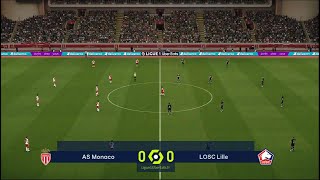 AS Monaco vs LOSC Lille  Ligue 1  PES 2021  PC Gameplay  4K [upl. by Manbahs]