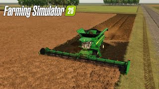 US Flatlands  1  FS 25  Farming Simulator 25 Time Lapse  Harvesting Canola [upl. by Eedyah872]