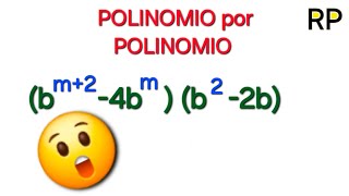 Multiplicación de Polinomios con exponentes literales algebra [upl. by Campney914]