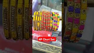 4P Churi set only 80 Chiripal cosmetic Bhiwani trending bangles womensfashion [upl. by Akerdna]