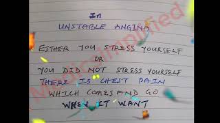 Unstable Angina in seconds [upl. by Ibrahim934]