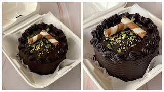 Chocolate Bento Cake In Kadai No Egg No Oven Trending Chocolate Truffle Lunch Box CakeTiffin Cake [upl. by Yrome]