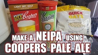 Make a NEIPA using a COOPERS PALE ALE kit [upl. by Nunciata189]