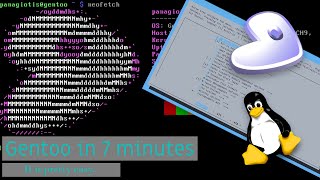 Gentoo installation in 7 minutes  How to install Gentoo [upl. by Babette]