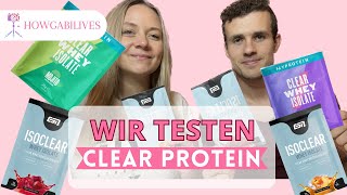 WIR TESTEN CLEAR WHEY PROTEIN  ISOCLEAR  MYPROTEIN amp ESN [upl. by Bolten519]