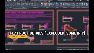 AutoCAD Concrete amp Timber Flat Roof Details [upl. by Oric]