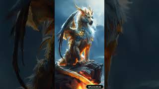 Dragon Wolf FUSION 🐉 Draconwolf  Epic AI Transformation 🐺💥 [upl. by Ojyma]