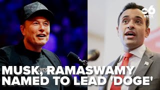 Elon Musk teams up with Vivek Ramaswamy to lead DOGE [upl. by Ris]