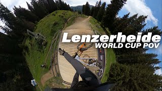 Lenzerheide Switzerland  WORLD CUP TRACK POV [upl. by Divine]