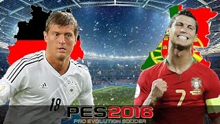 PES EURO 2016  Deutschland vs Portugal  FINALE [upl. by Eissert]