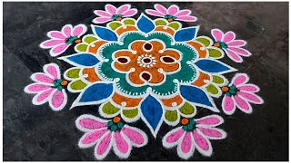 Karthigai Deepam Special Rangoli Design 2024 Rangoli  New  Easy  Sashti Pooja  Kolam  Festival [upl. by Laehcim372]