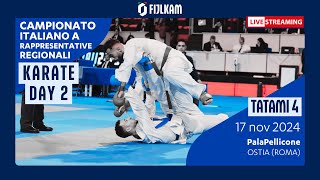 Karate  Campionato Italiano Rappresentative Regionali 2024  Day2 Tatami4 [upl. by Leola]