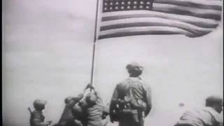 Marines Raise Flag Over Iwo Jima 1945 [upl. by Enyrat246]