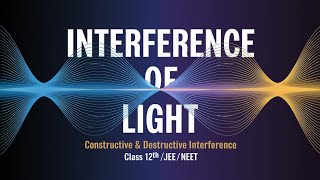 L3  Interference of light  Constructive and destructive interference  Amplitude  Intensity [upl. by Orlosky631]