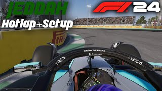 F1 24 JEDDAH SETUP  HOTLAP [upl. by Ellinej]