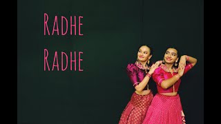 RADHE RADHE  Dance Cover  Navratri Special  RadhaKrishna  Dream Girl [upl. by Heidy]