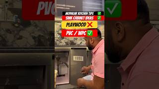 Modular kitchen pvc sink cabinet ideas Free ✅ ✅✅ pvckitchen pvcmodularkitchen pvcsink interiorpm [upl. by Hedvah319]