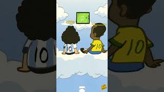 Pele reunites with Maradona shorts football pele maradona brasil argentina [upl. by Evelinn]