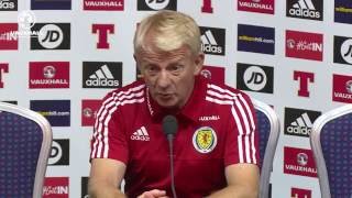 Gordon Strachans Pre Lithuania Press Conference [upl. by Tove493]