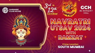 NAVRATRI UTSAV 2024  GARWARE CLUB HOUSE  DAY 06 [upl. by Erodavlas]