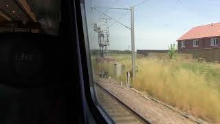 Passing through Retford on a Class 91 LNER 19724 [upl. by Eckhardt]