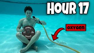 I Almost Died Attempting A Mr Beast Challenge 24 hours underwater [upl. by Irpak]