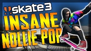 My Most INSANE Nollie Pop EVER Skate 3 Gameplay [upl. by Eltotsira]