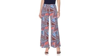 Slinky Brand Printed Cropped Palazzo Pant [upl. by Molton]