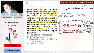 PREGUNTAS ENAM DE COLEDOCOLITIASIS Y COLANGITIS AGUDA PRIMERA PARTE  CIRUGÍA GENERAL  VILLAMEDIC [upl. by Enyala545]