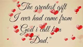 Happy Fathers Day wishesMessagesQuotes Images amp Poem [upl. by Ert]