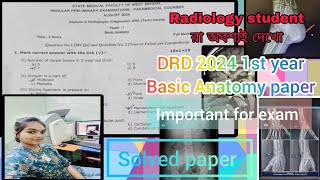 SMFWB Radiology Solved Question paper l Basic Anatomy l paramedical smfwb radiography [upl. by Bert]